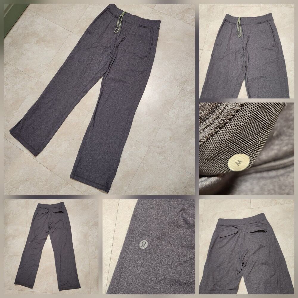 Lululemon Mens M Medium Grey Athletic 32" Inseam Jogger Stretch Sweatpants